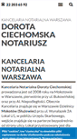 Mobile Screenshot of notariusz-warszawa.info